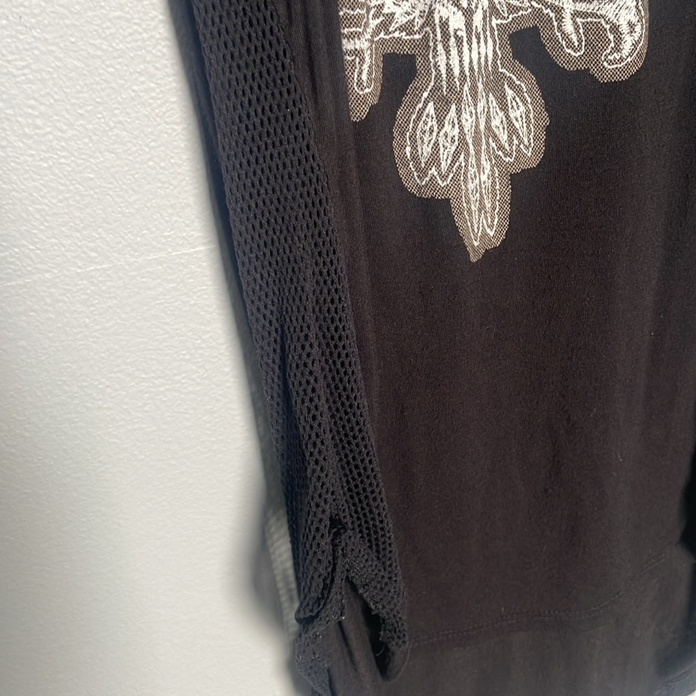 Double Zero Women’s southwest Eagle Side Mesh Y2K punk festival tank top - Picture 5 of 8